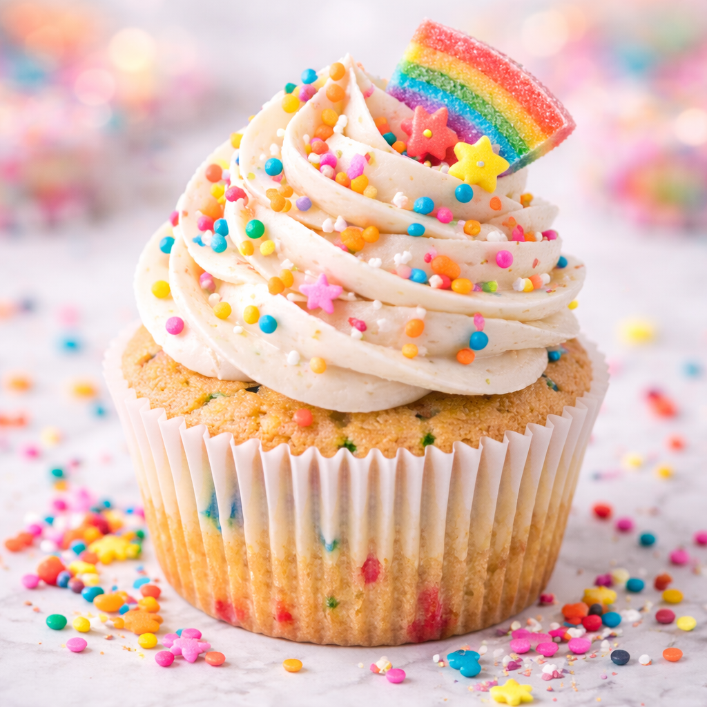 Confetti with Vanilla Buttercream Cupcake