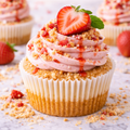 Strawberry Graham Shortcake with Cream Cheese