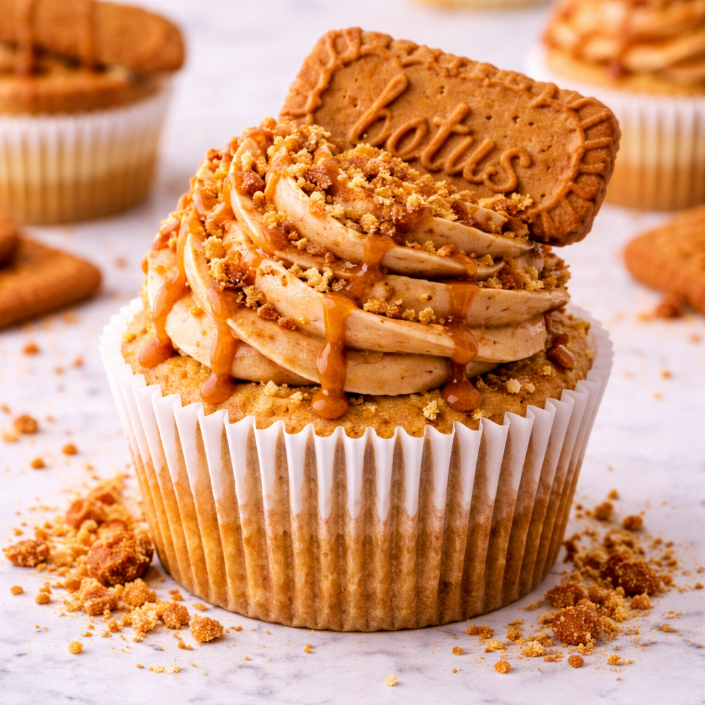 Biscoff with Biscoff Buttercream Cupcake