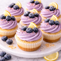 Purple Blueberry Lemon Bliss with blueberry Buttercream