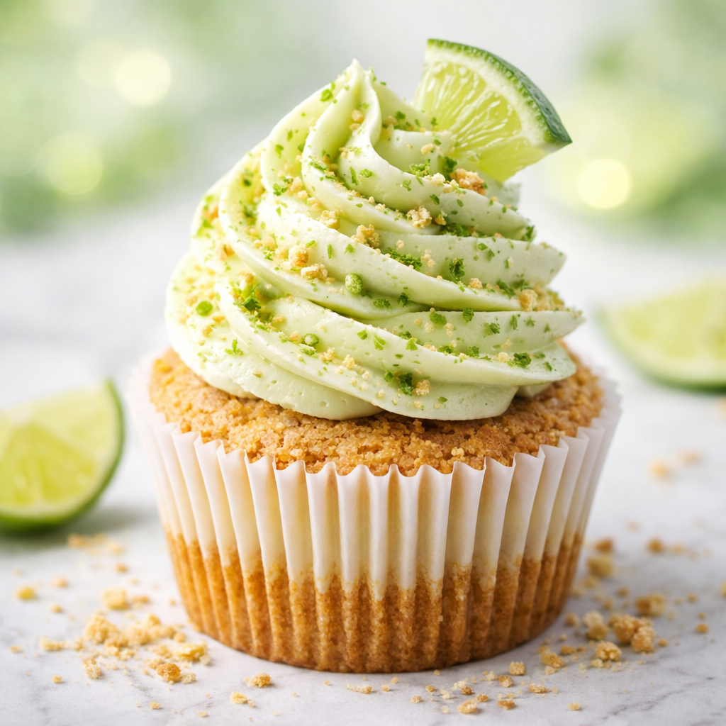 Key Lime with Key Lime Buttercream Cupcake