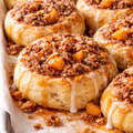 Peach Crumble Rolls