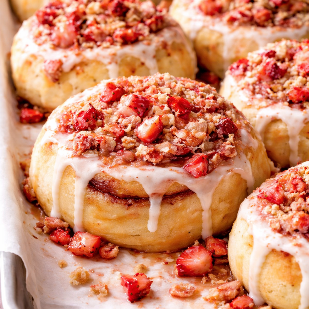 Strawberry Crunch Rolls